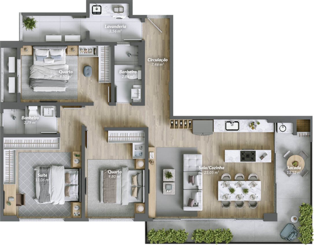 Pantai Brava House — planta 3