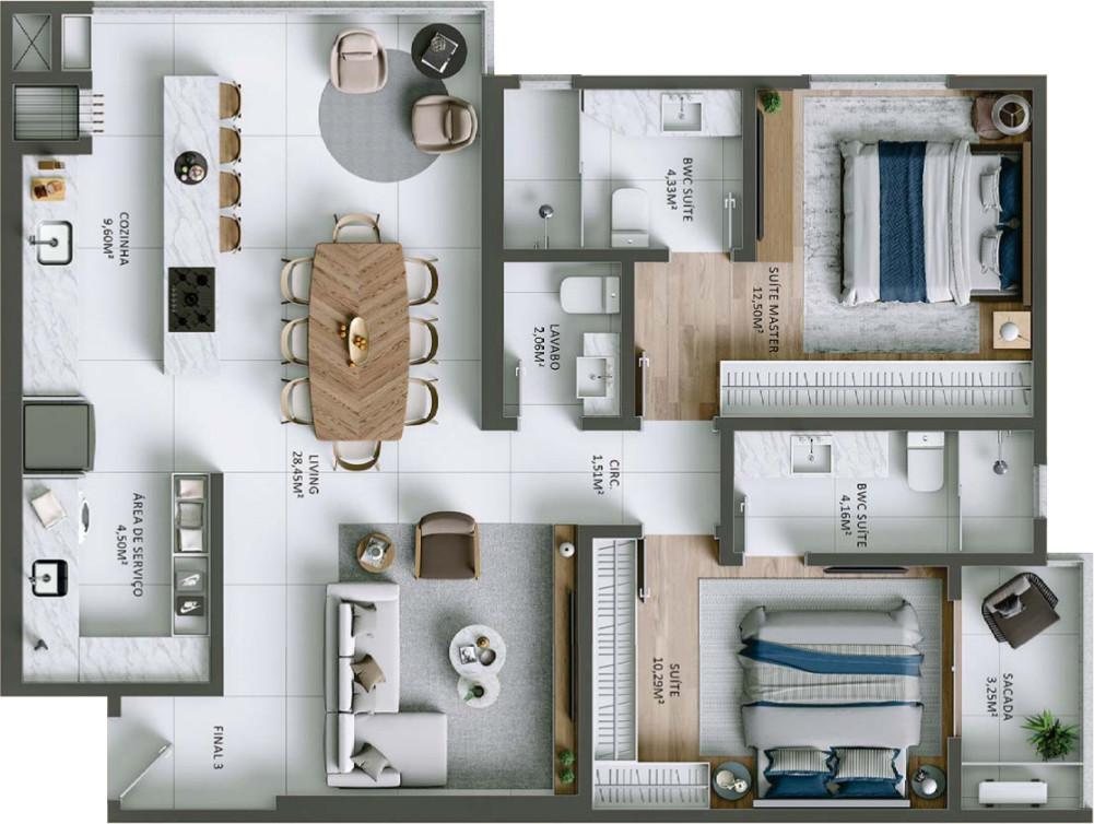 Positano Residencial — planta 2