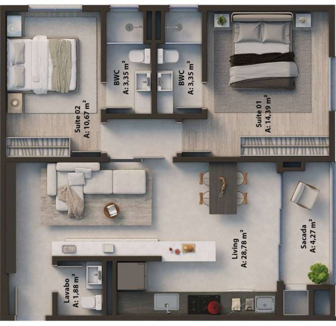 Urban Design Living — planta 6