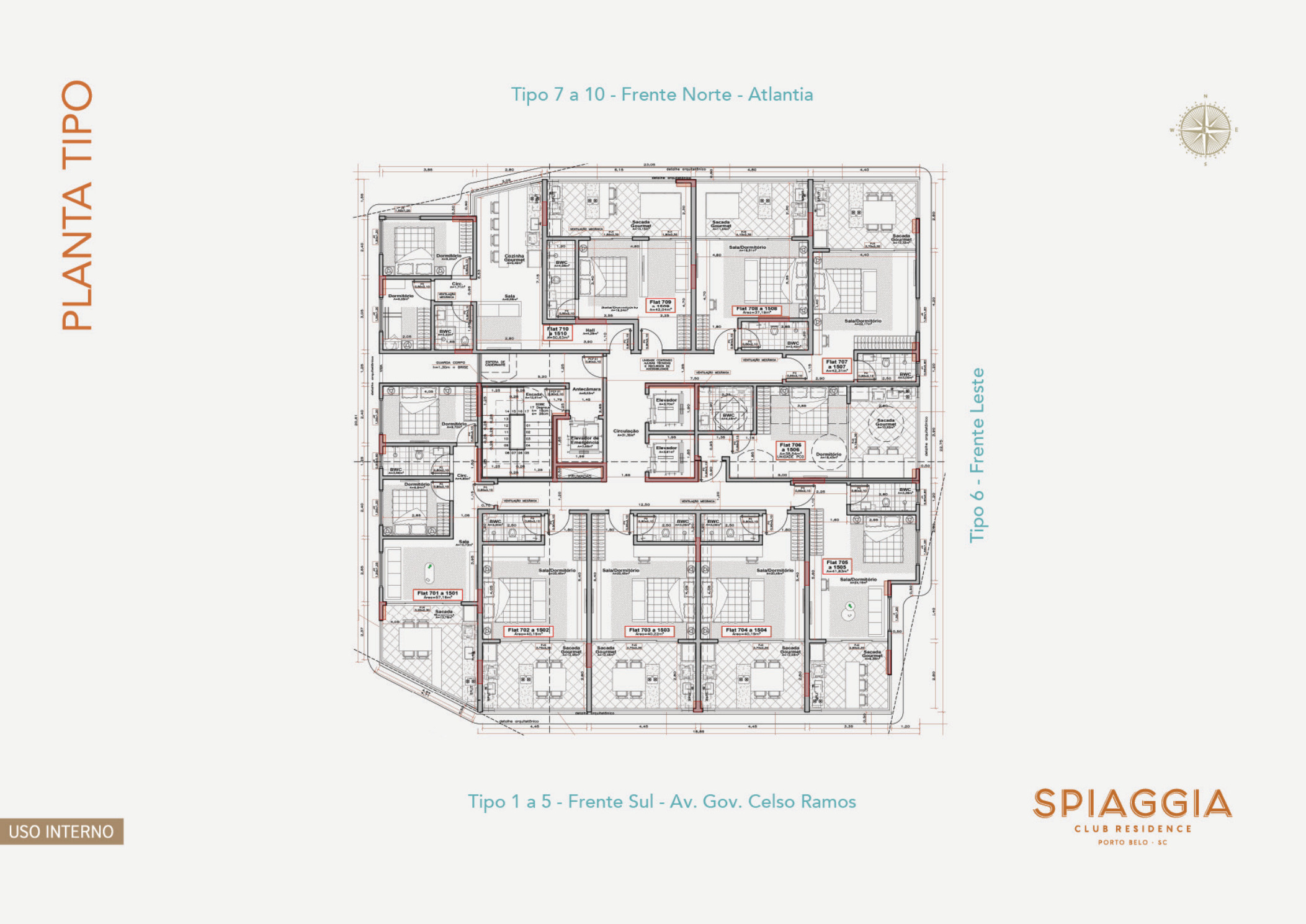 Spiaggia Club Residence — Planta 3