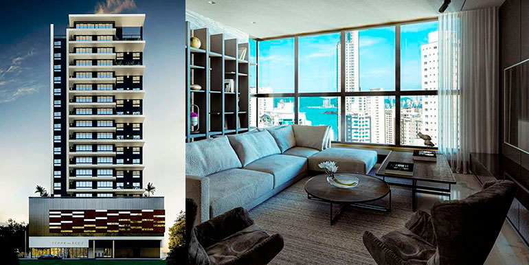 Apartamento no Torre de Booz 2 na planta em Balneário Camboriú