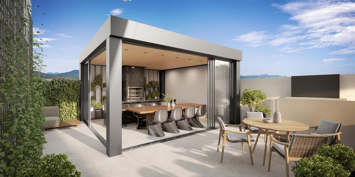 Planta baixa do Amalfi Residence em Porto Belo SC
