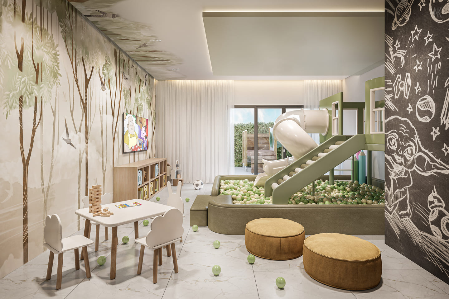 Planta baixa do Amalfi Residence em Porto Belo SC