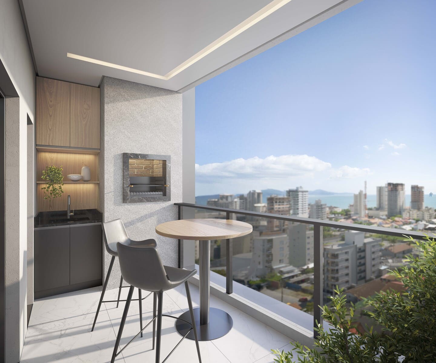 Planta baixa do Amalfi Residence em Porto Belo SC