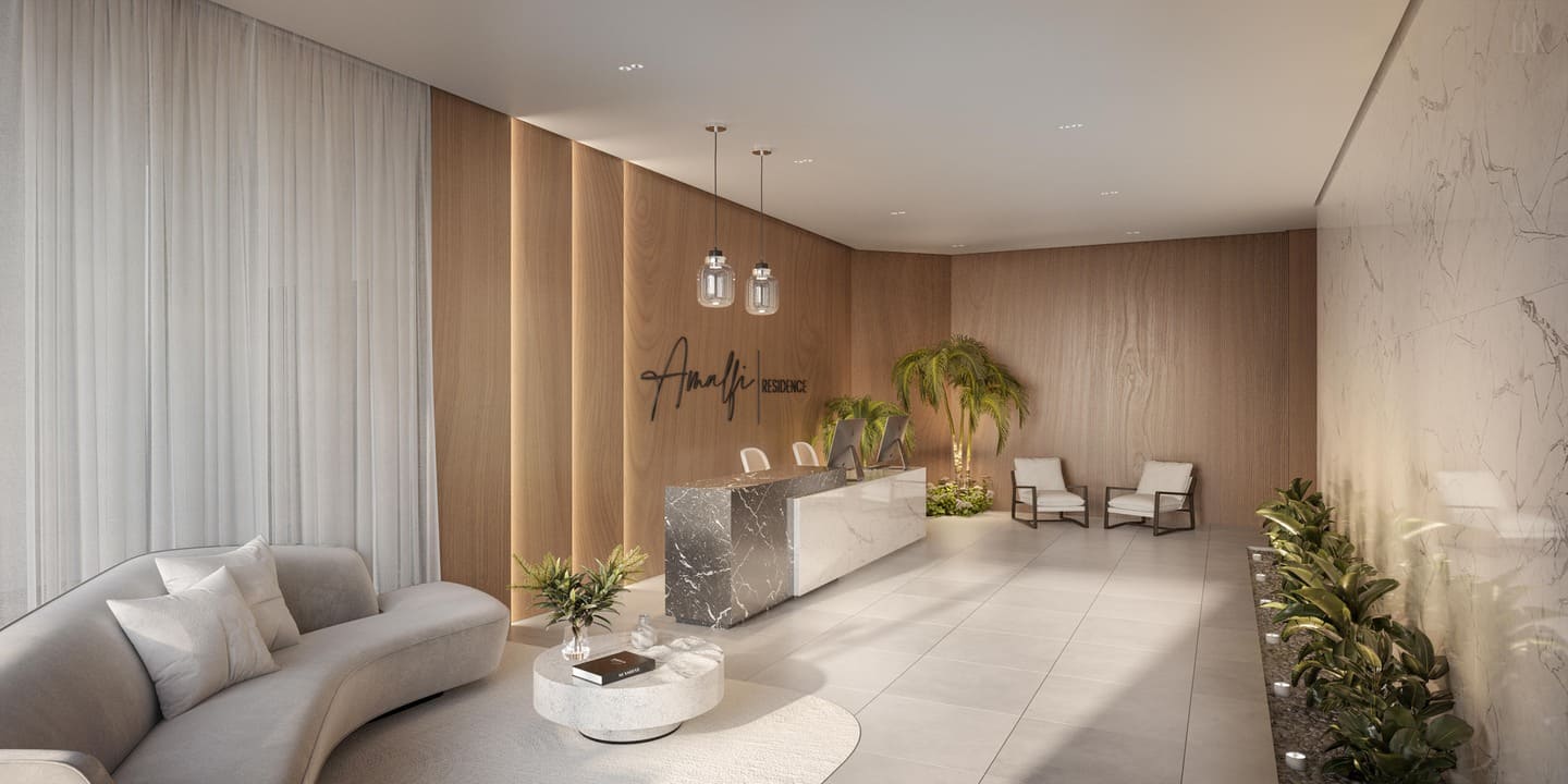 Planta baixa do Amalfi Residence em Porto Belo SC