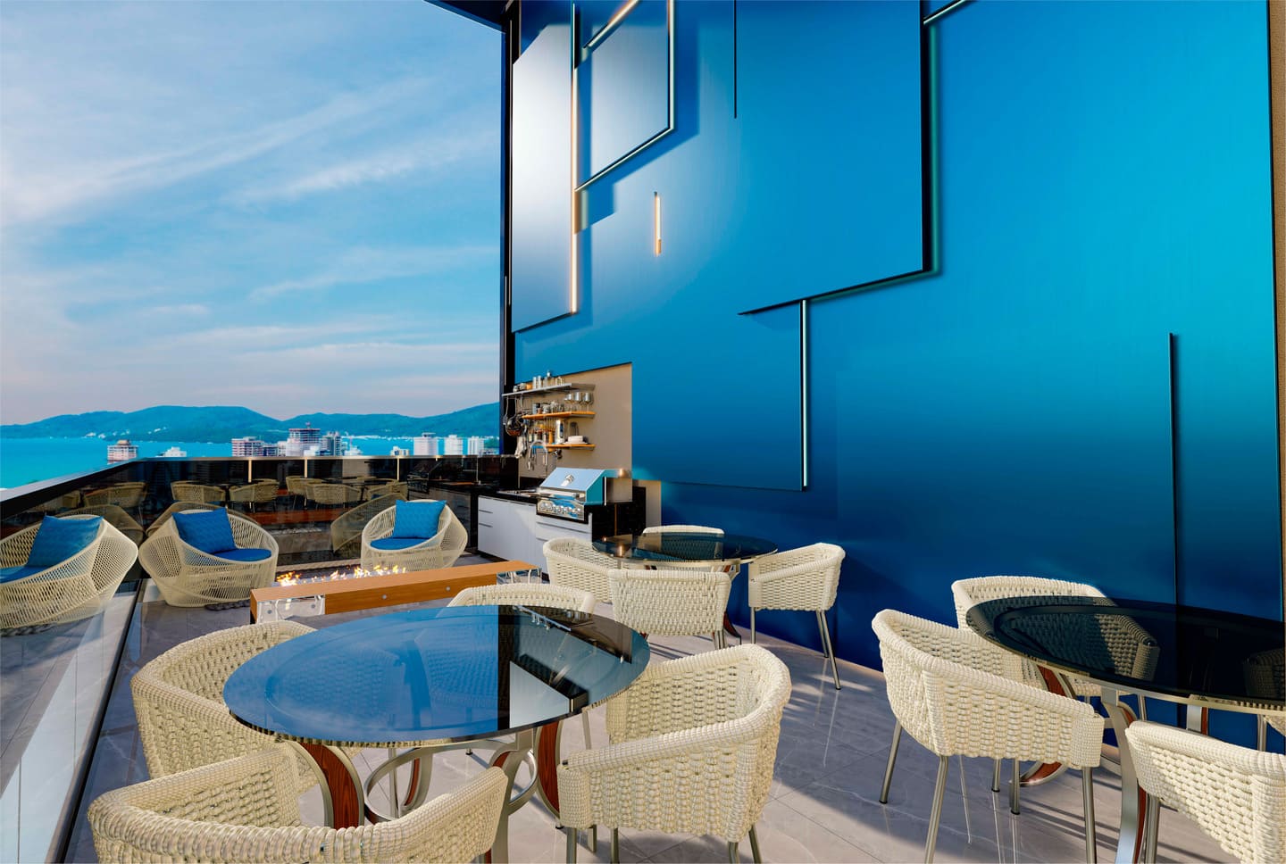 Render 30 do Blue Tower em Porto Belo SC