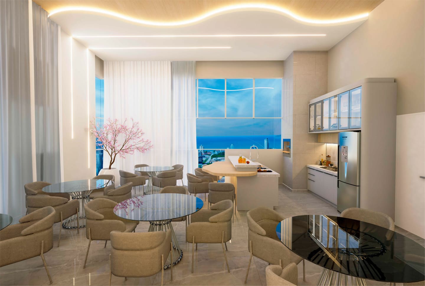 Render 26 do Blue Tower em Porto Belo SC
