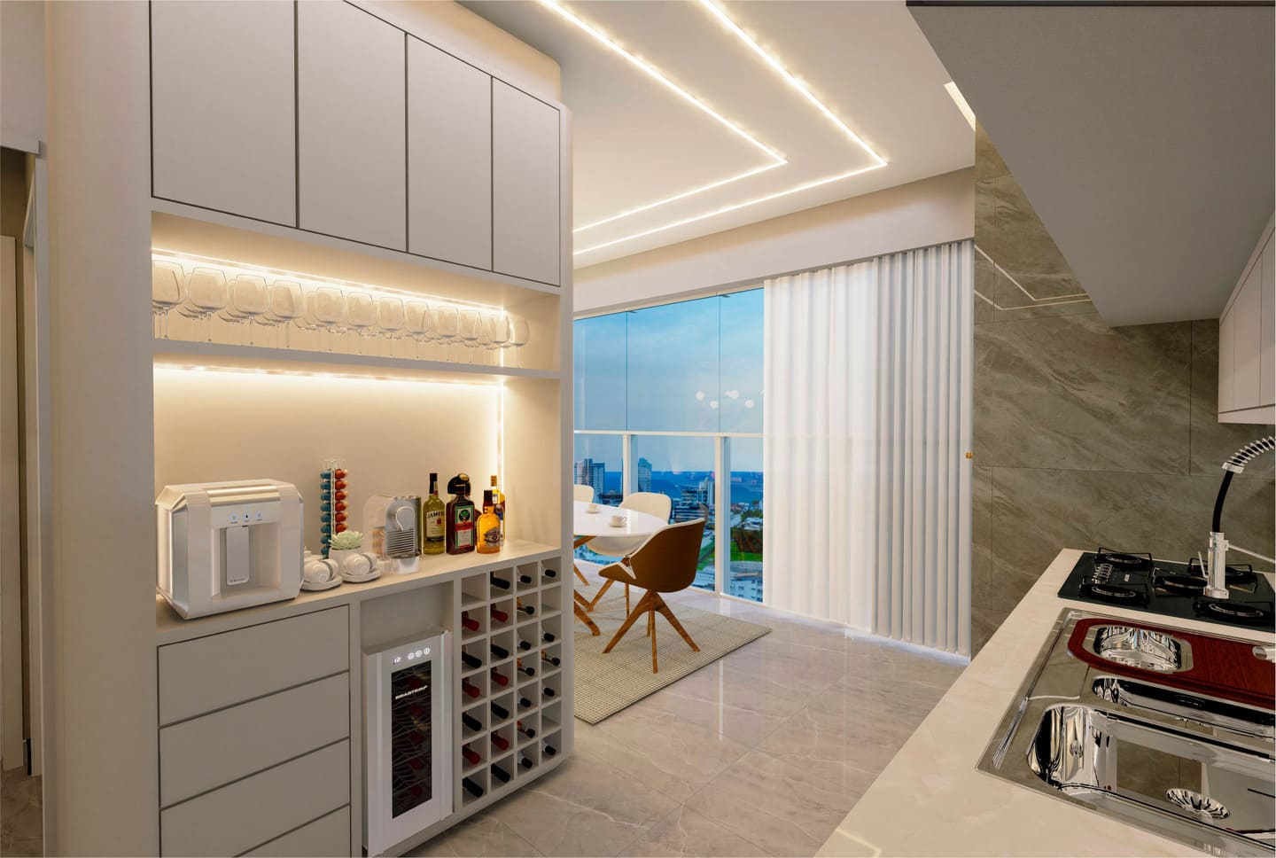 Render 8 do Blue Tower em Porto Belo SC