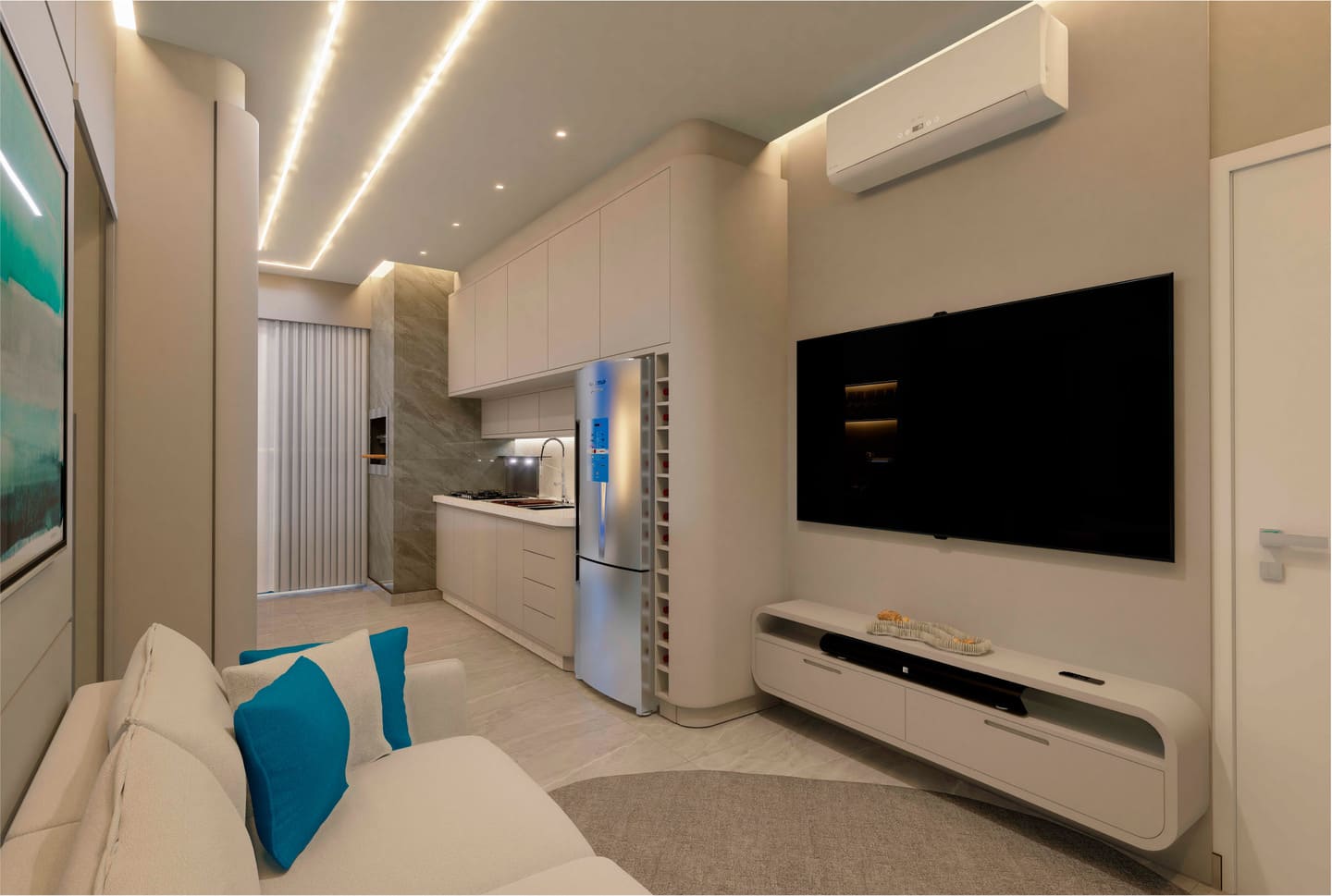 Render 7 do Blue Tower em Porto Belo SC