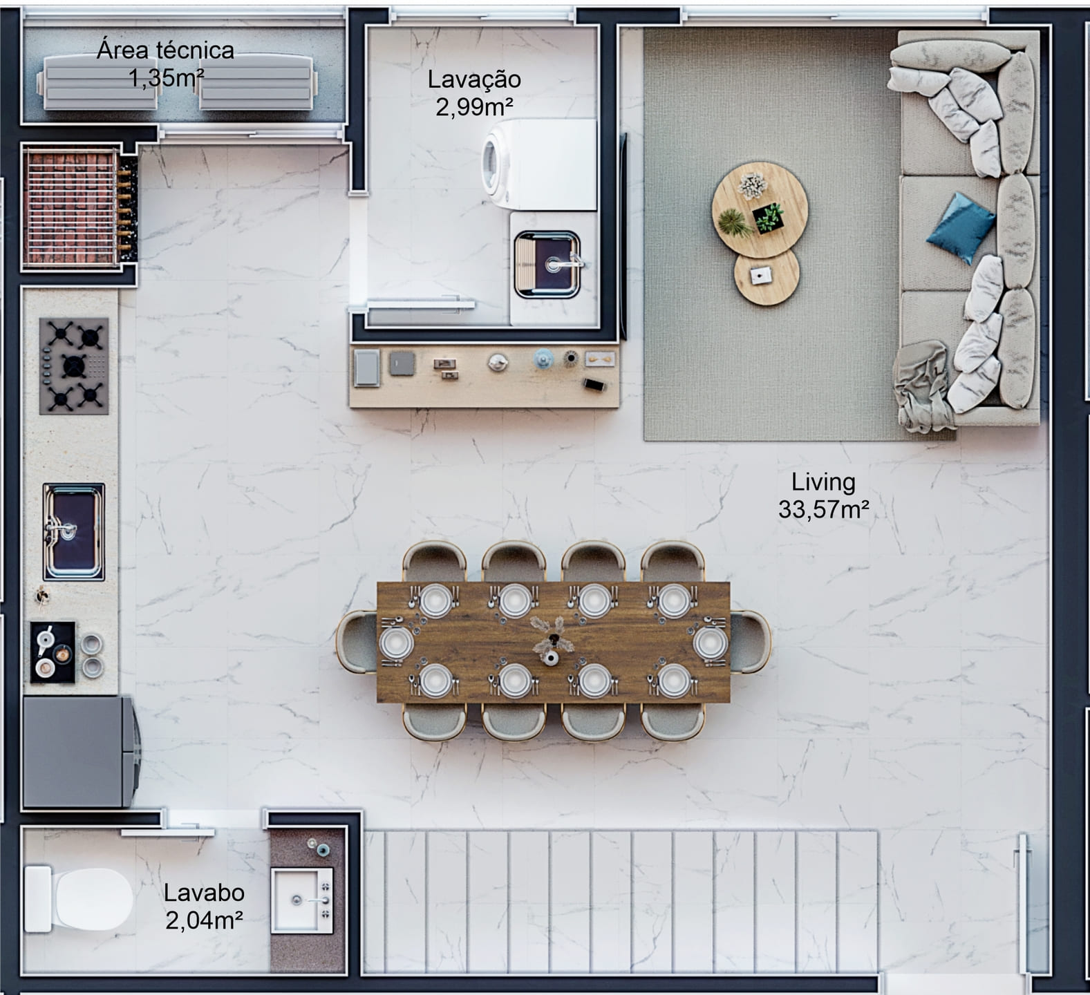 Area de lazer 7 do Esplêndido Residence em Porto Belo SC