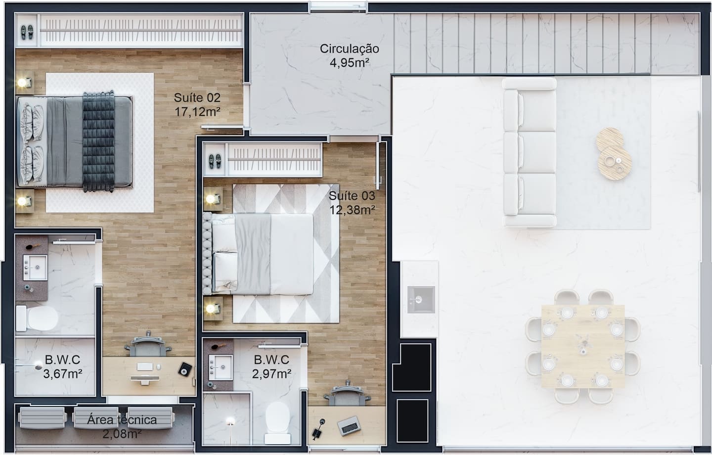 Area de lazer 2 do Esplêndido Residence em Porto Belo SC