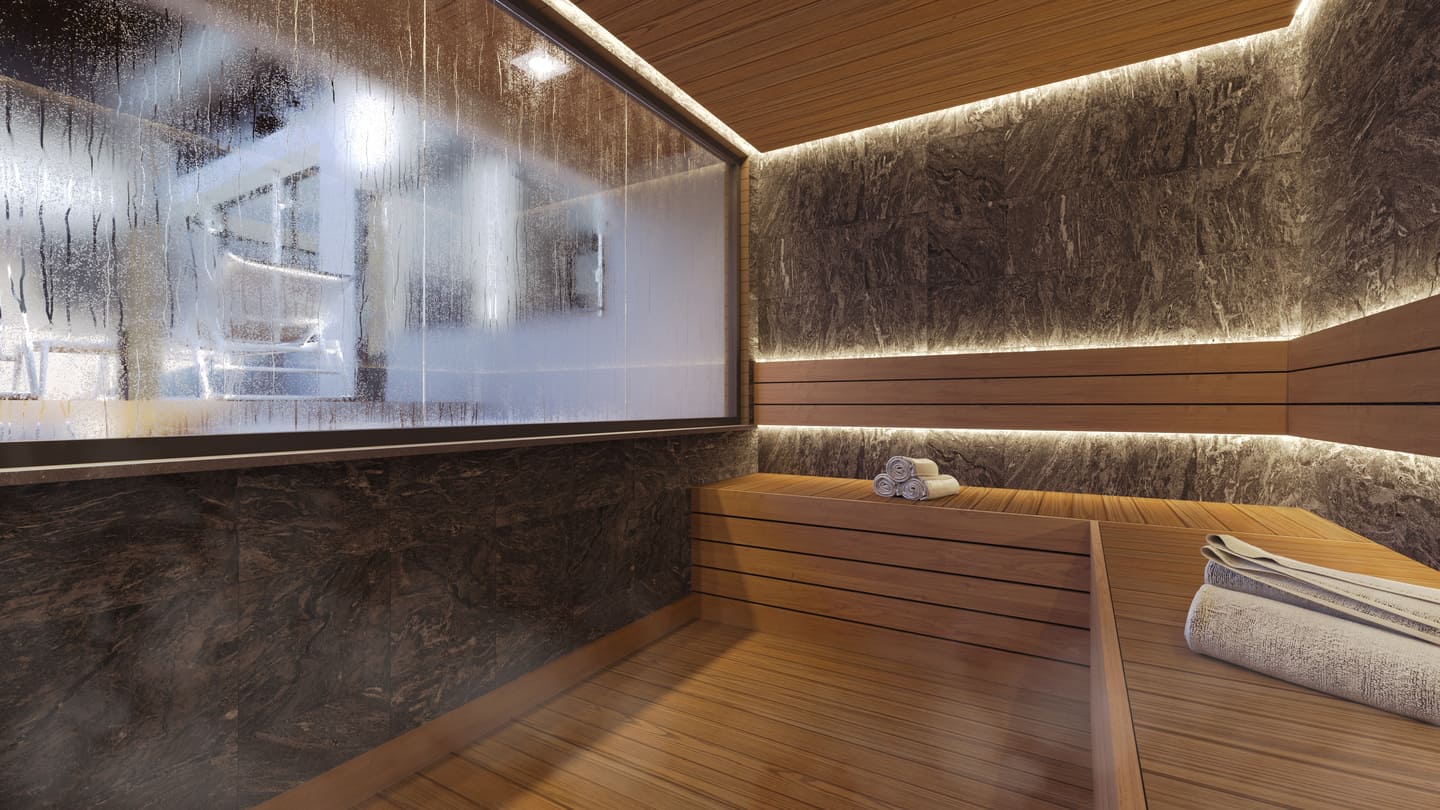 Area de spa do Maori Home em Porto Belo SC