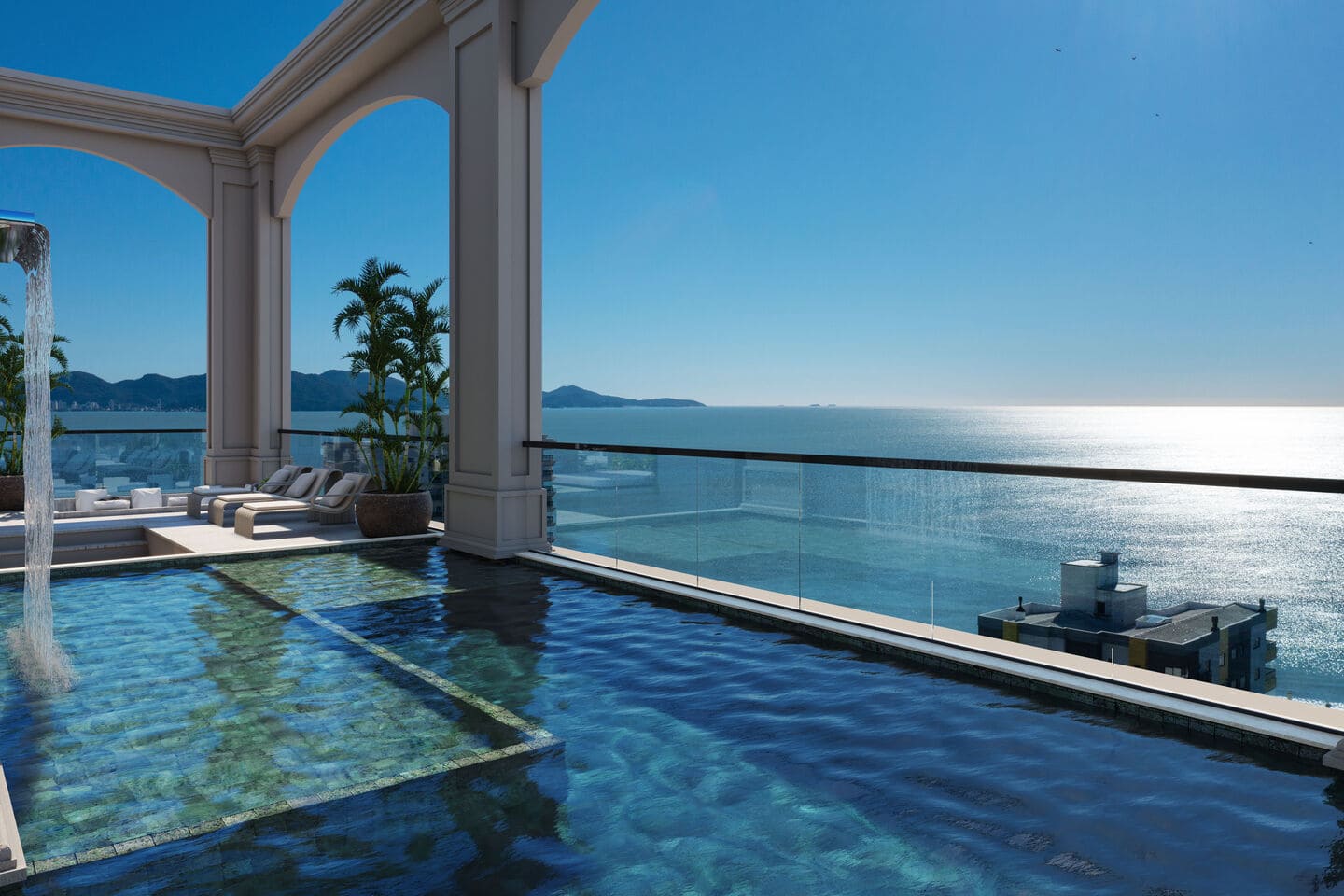 Area de lazer 1 do Mont Blanc Residence em Porto Belo SC