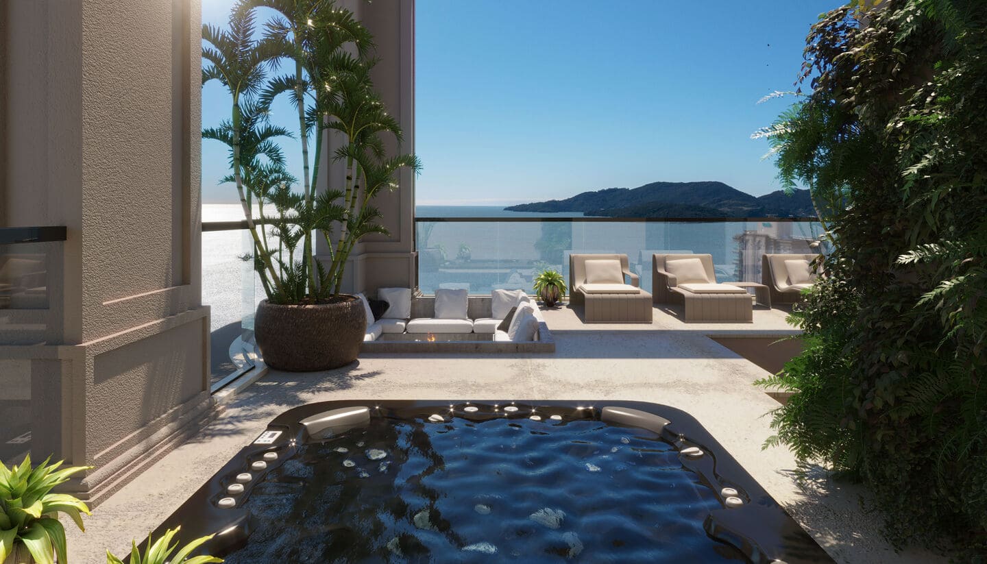 Area de lazer 2 do Mont Blanc Residence em Porto Belo SC