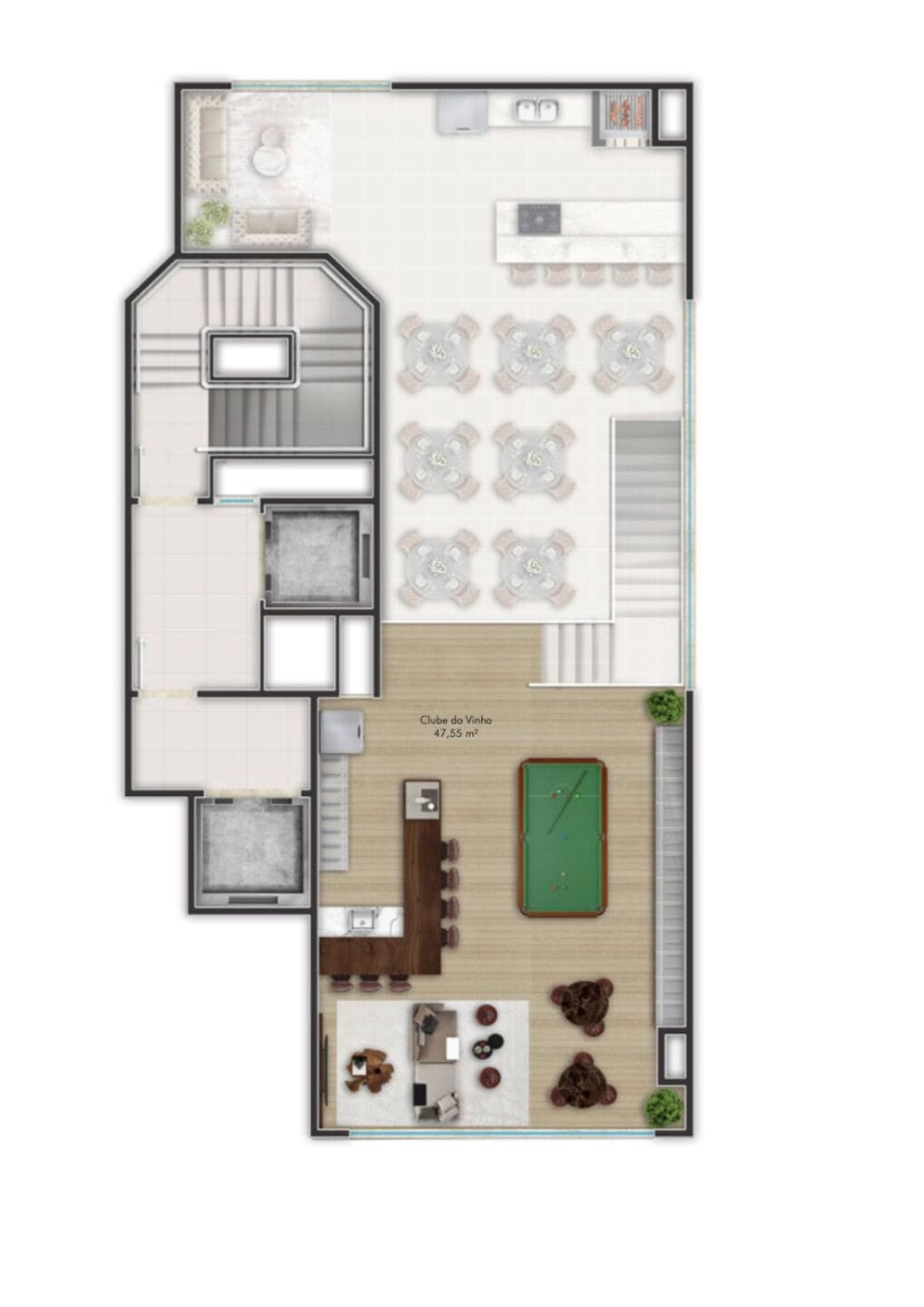 Area de lazer 8 do Mont Blanc Residence em Porto Belo SC
