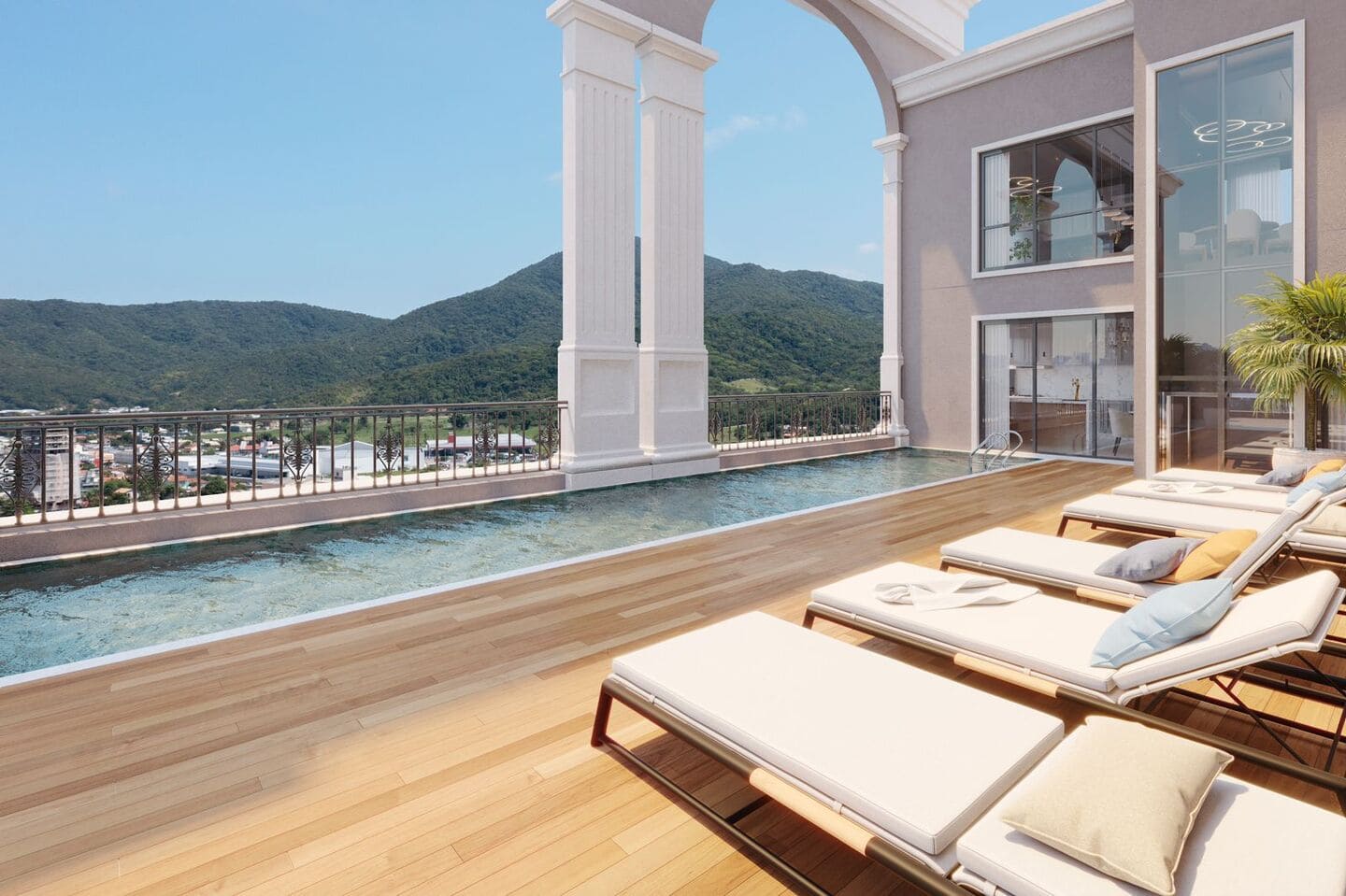 Lobby do Palazzo Reale Residence em Porto Belo SC