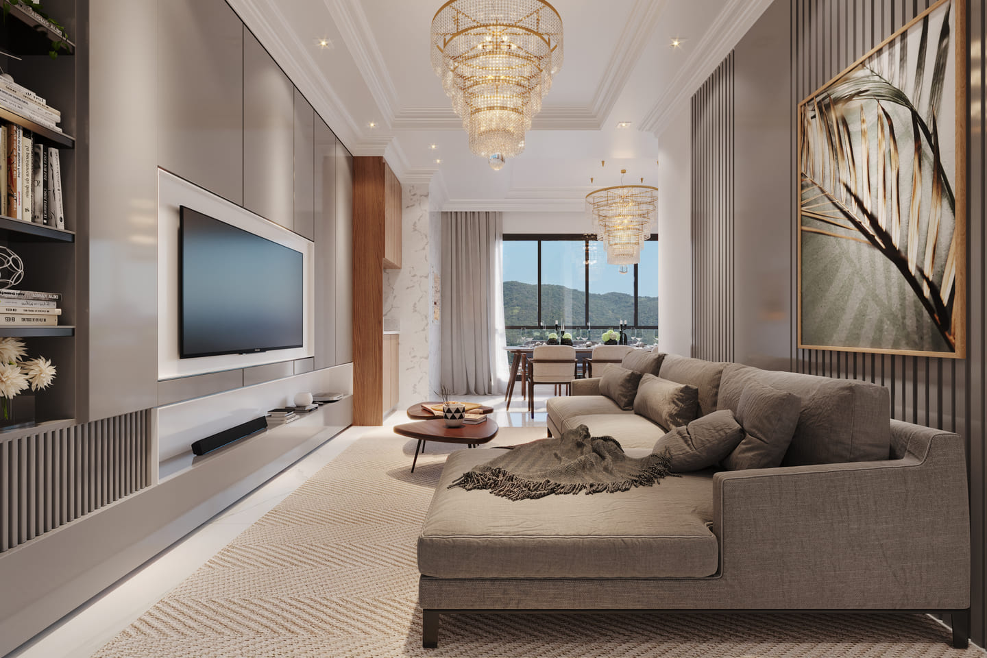 Lobby do Palazzo Reale Residence em Porto Belo SC