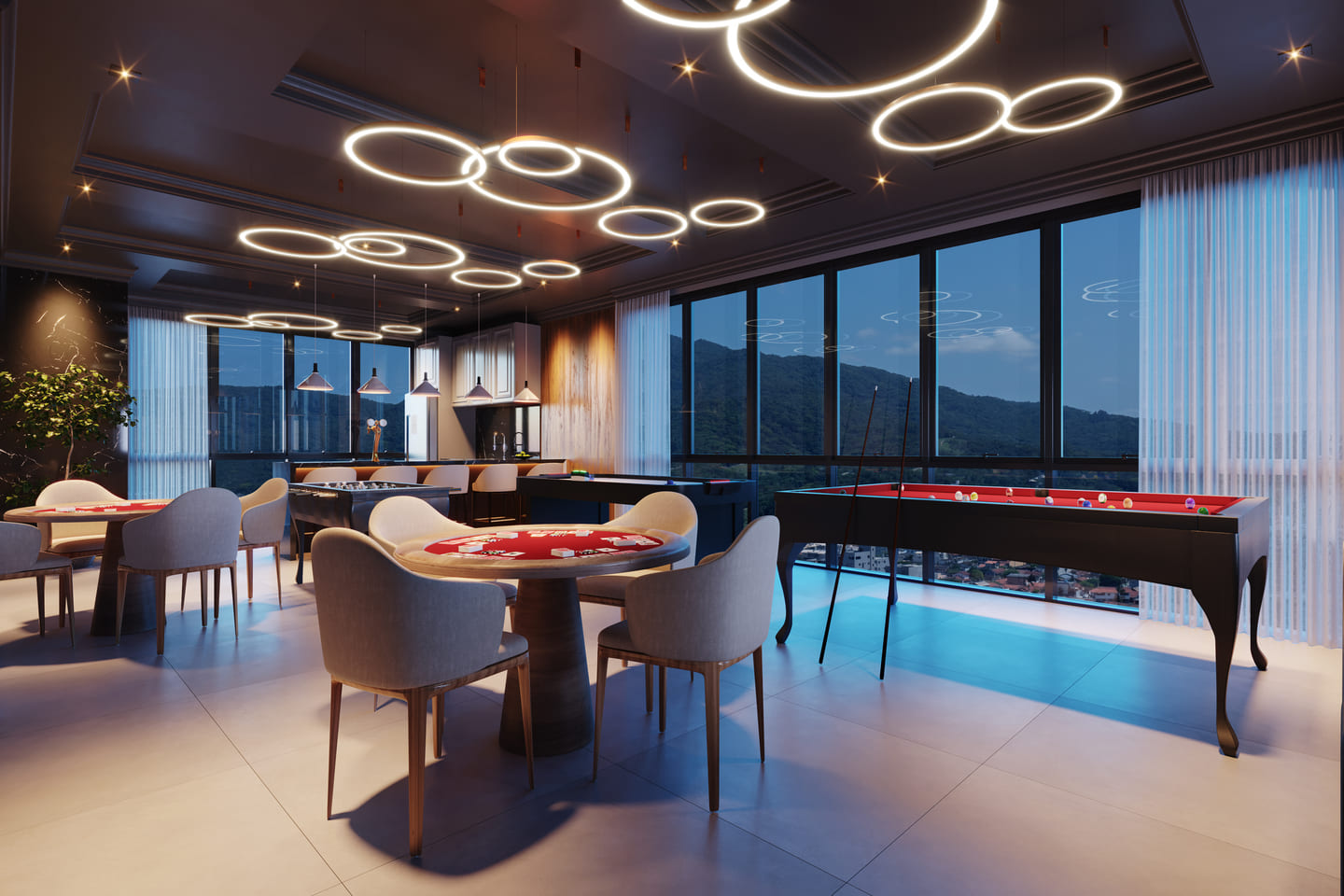 Lobby do Palazzo Reale Residence em Porto Belo SC