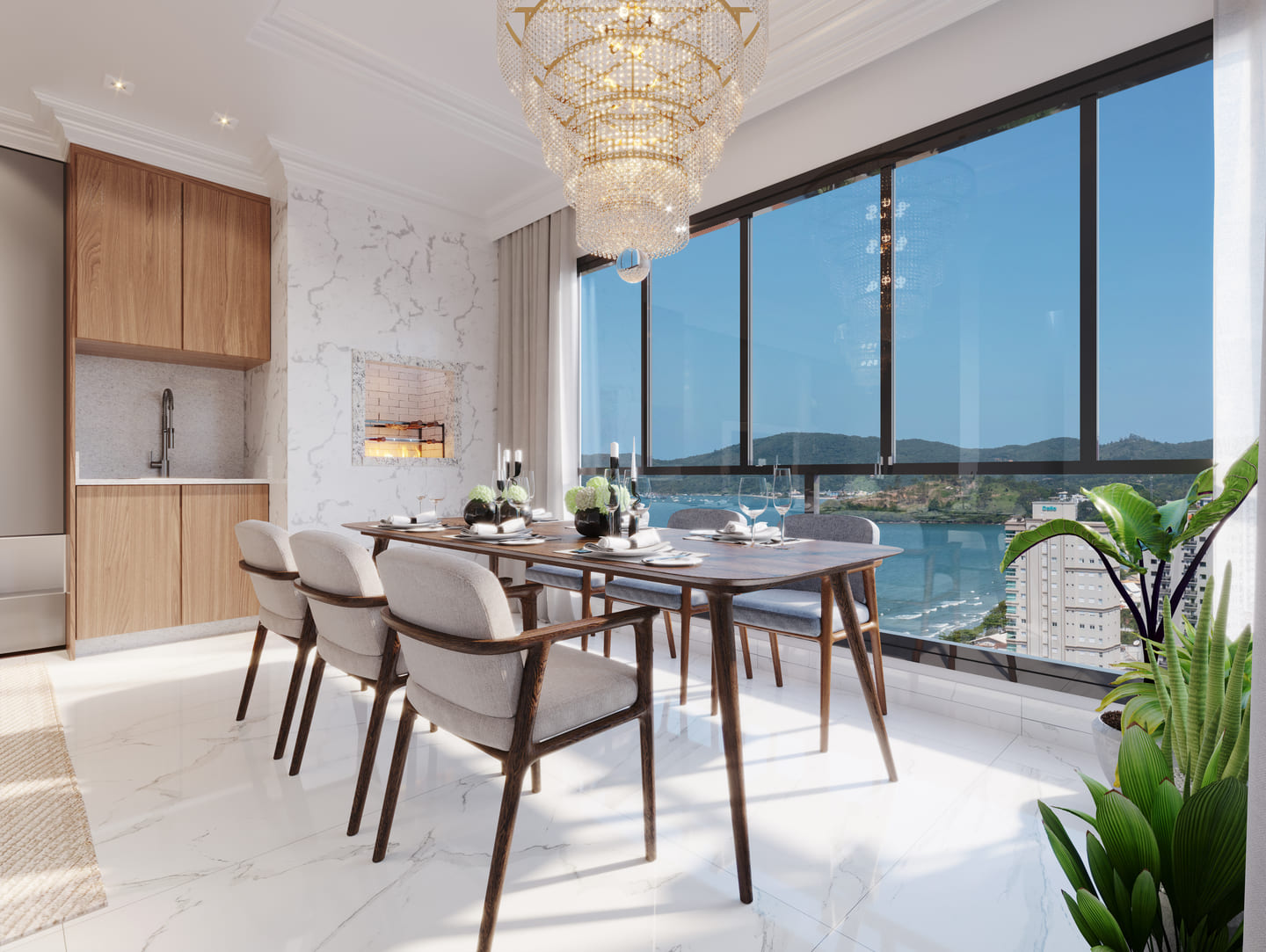 Render 4 do Palazzo Reale Residence em Porto Belo SC