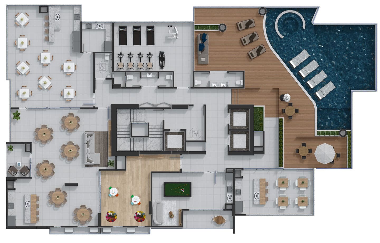 Area de lazer 17 do Quest Residence em Porto Belo SC