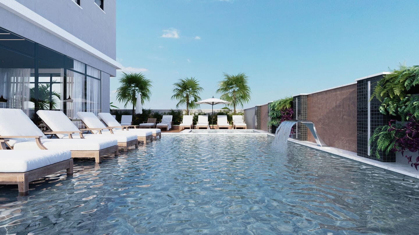 Area de lazer 1 do Atlantis Tower em Porto Belo SC