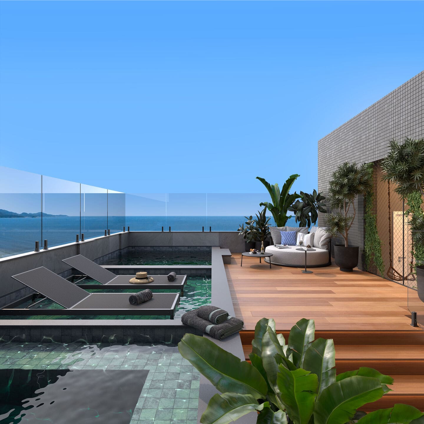 Area de lazer 1 do Atlas Residence em Porto Belo SC
