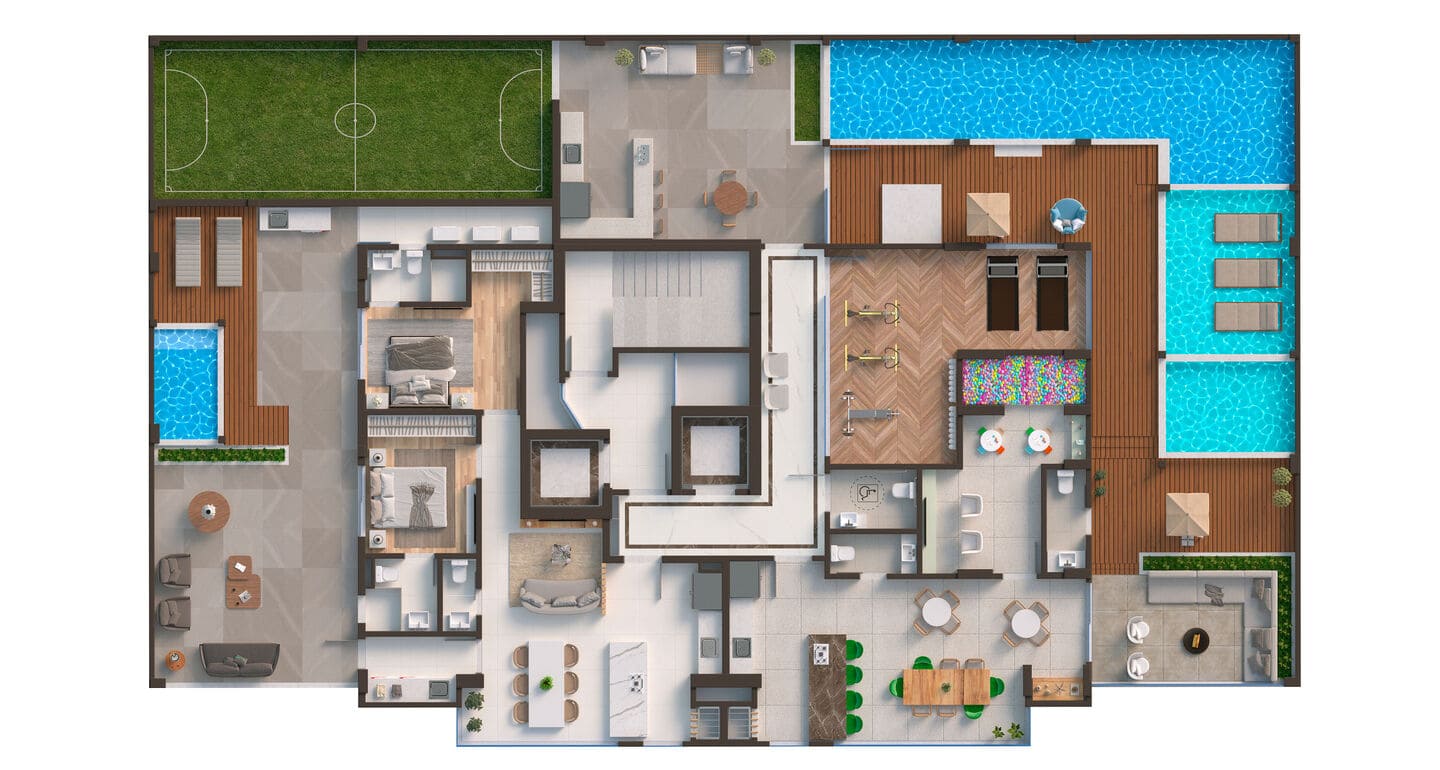 Planta 2 do Atlas Residence em Porto Belo SC
