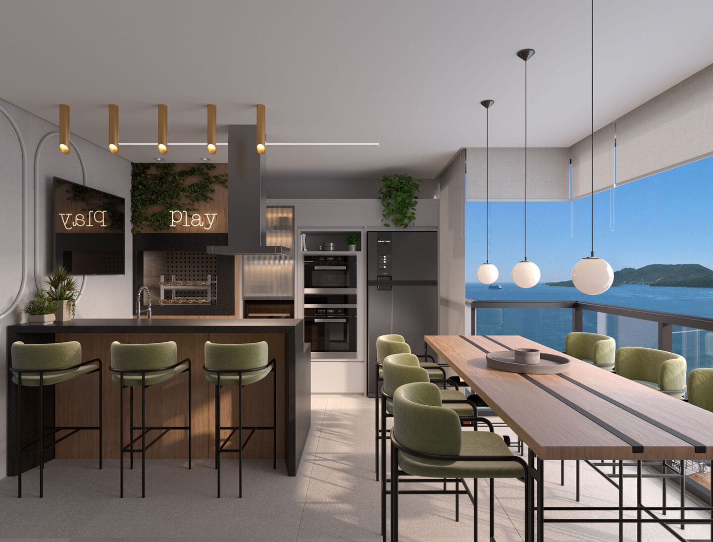 Area de lazer 2 do Atlas Residence em Porto Belo SC