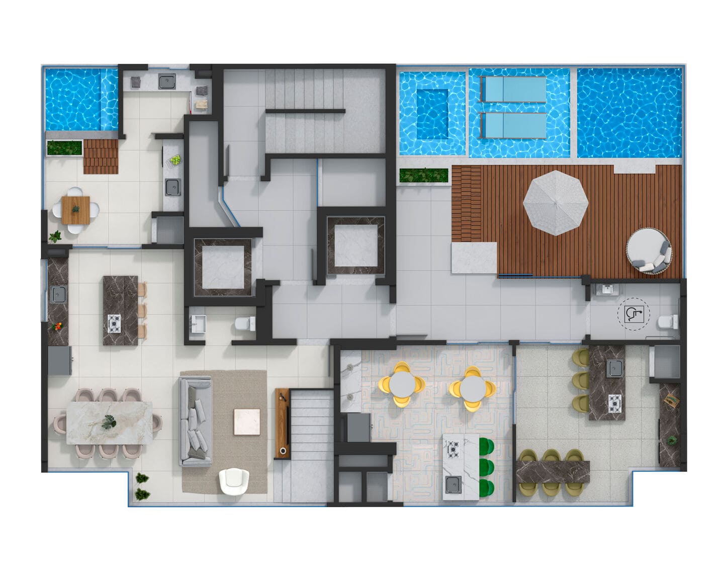 Planta 3 do Atlas Residence em Porto Belo SC