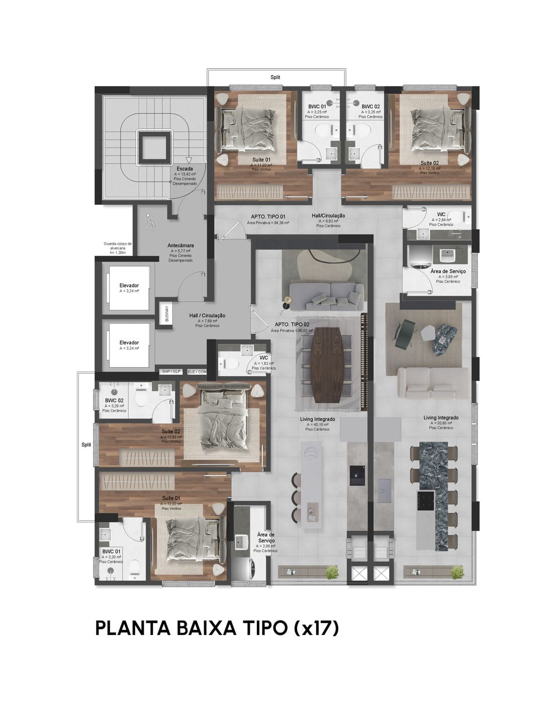 Area de lazer 1 do Balanz 62 em Porto Belo SC