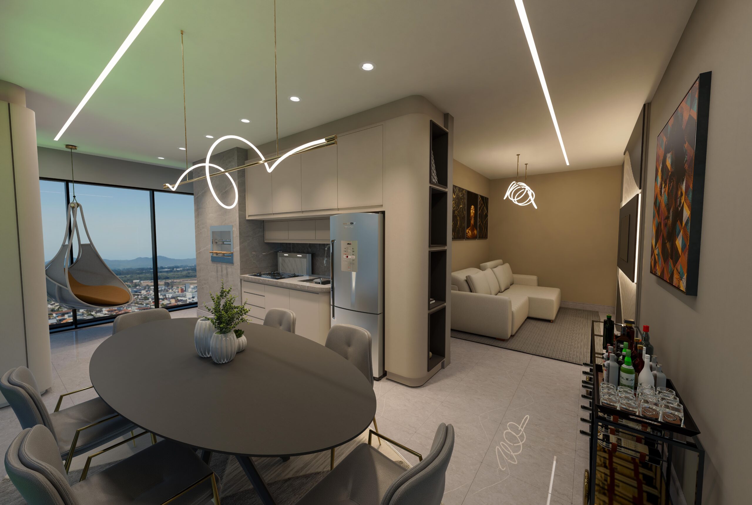 Render 6 do Black Tower em Porto Belo SC