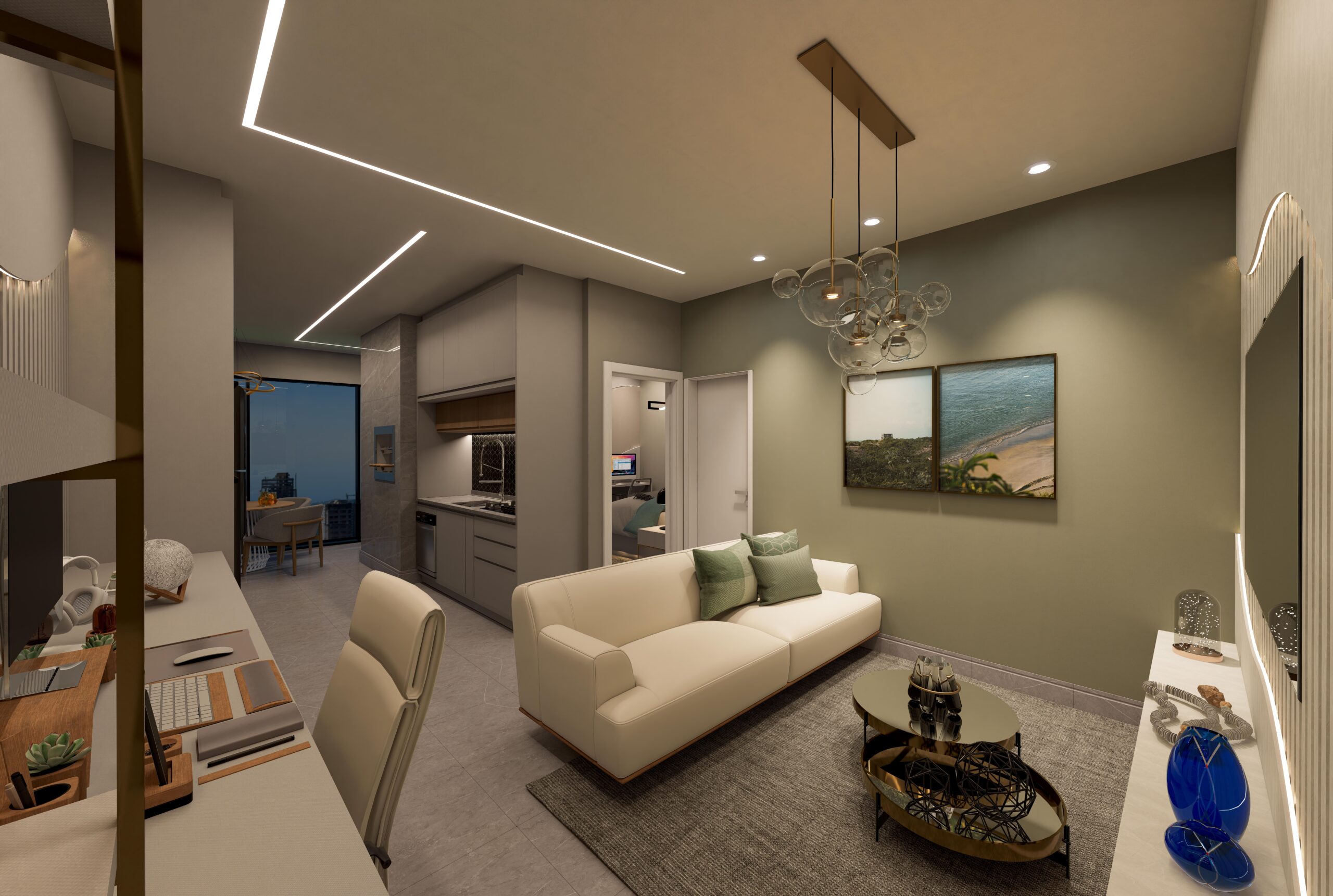 Render 3 do Black Tower em Porto Belo SC