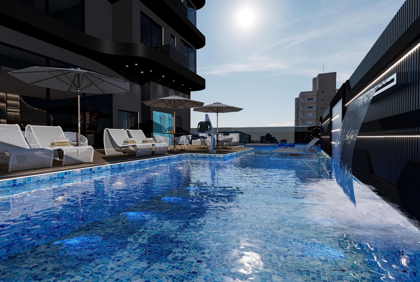 Render 1 do Black Tower em Porto Belo SC