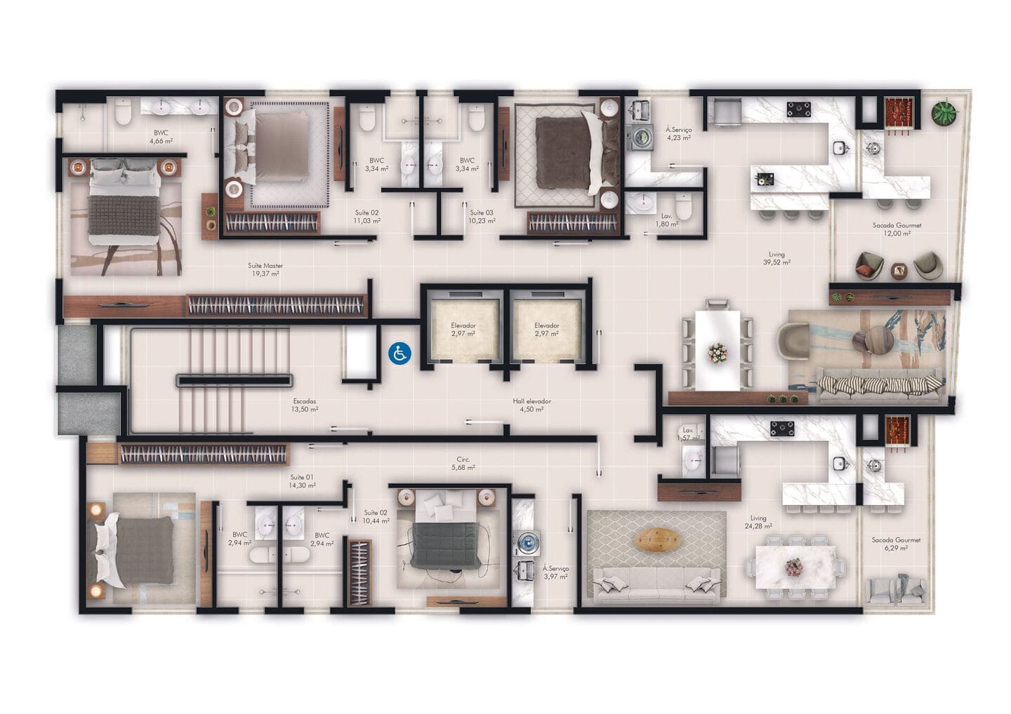 Planta 1 do Celebration Village Residence em Porto Belo SC