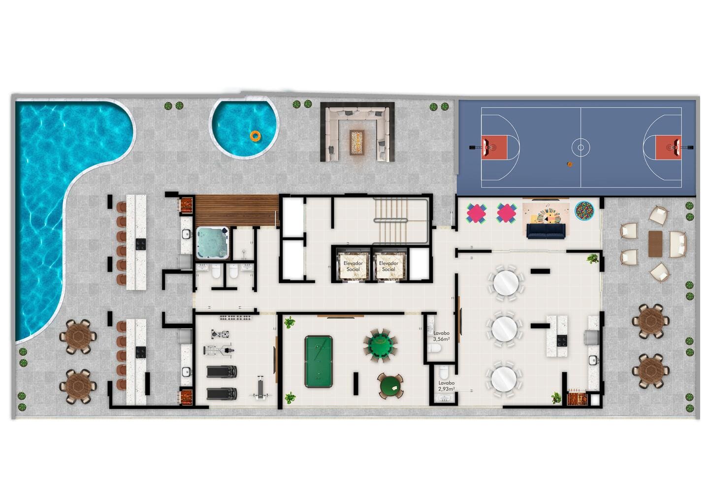 Planta 2 do Celestina Palace em Porto Belo SC