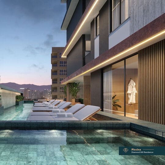 Area de lazer 1 do Diamond Hill Residence em Porto Belo SC