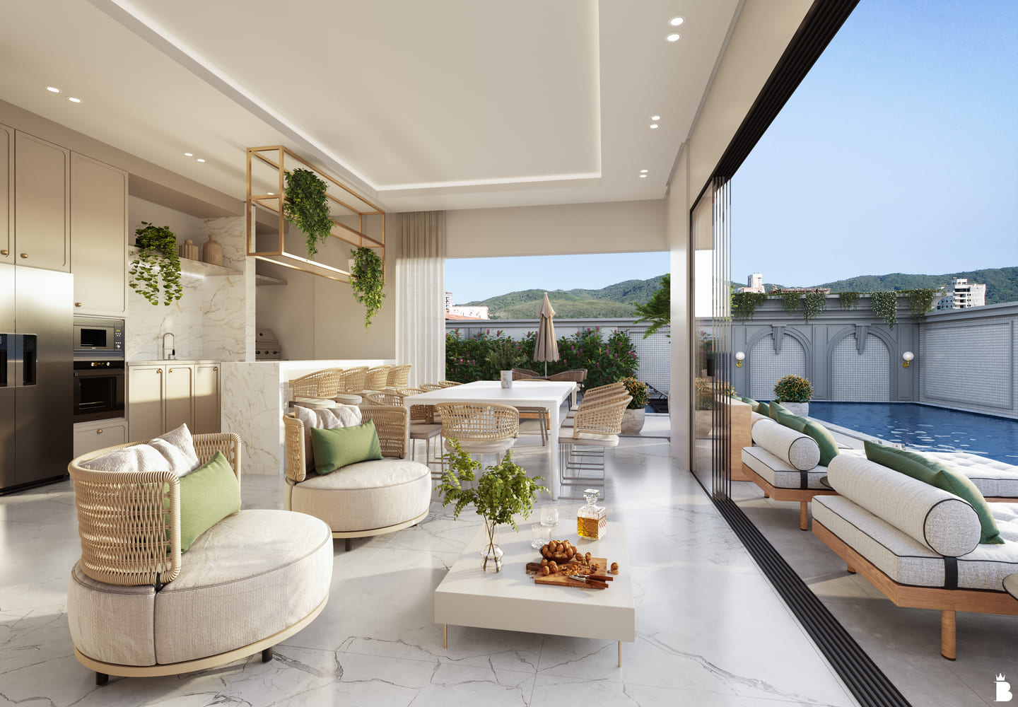 Render 1 do Duomo Di Trento Residence em Porto Belo SC