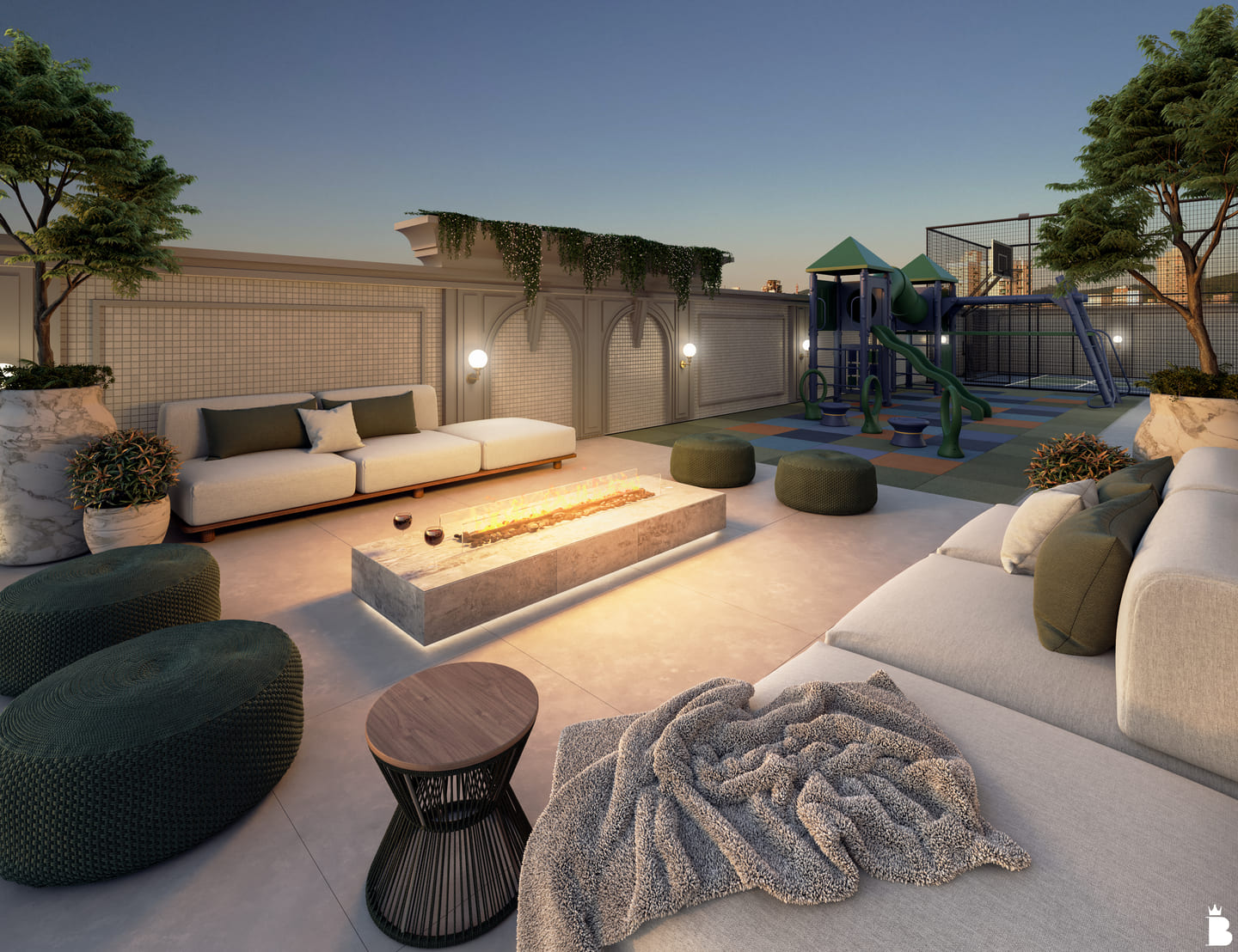 Area de lazer 2 do Duomo Di Trento Residence em Porto Belo SC
