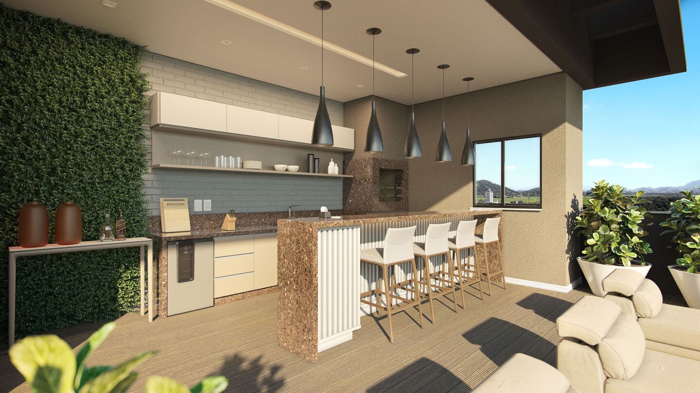 Render 5 do Fa Bene Residenza em Porto Belo SC