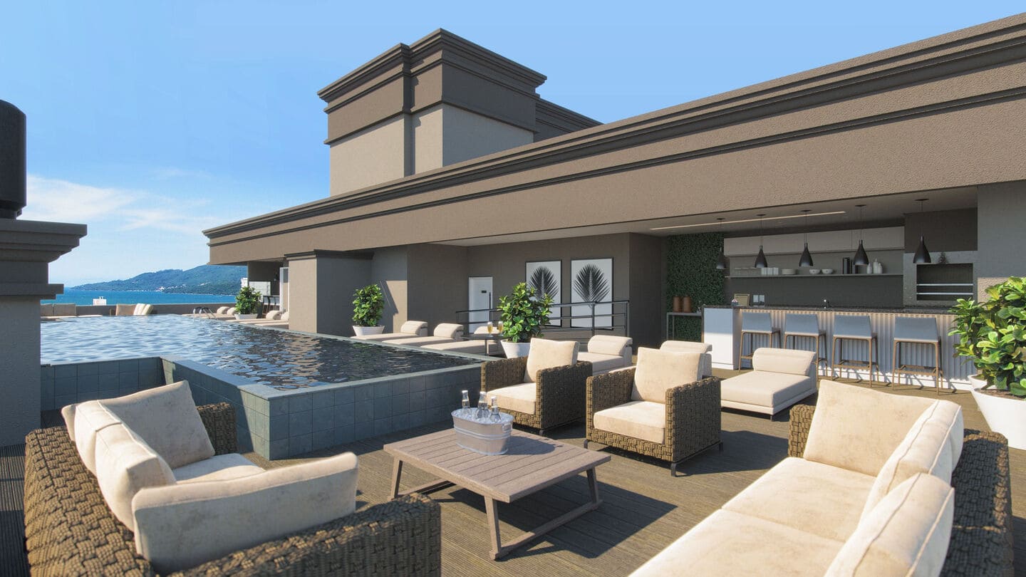 Render 1 do Fa Bene Residenza em Porto Belo SC