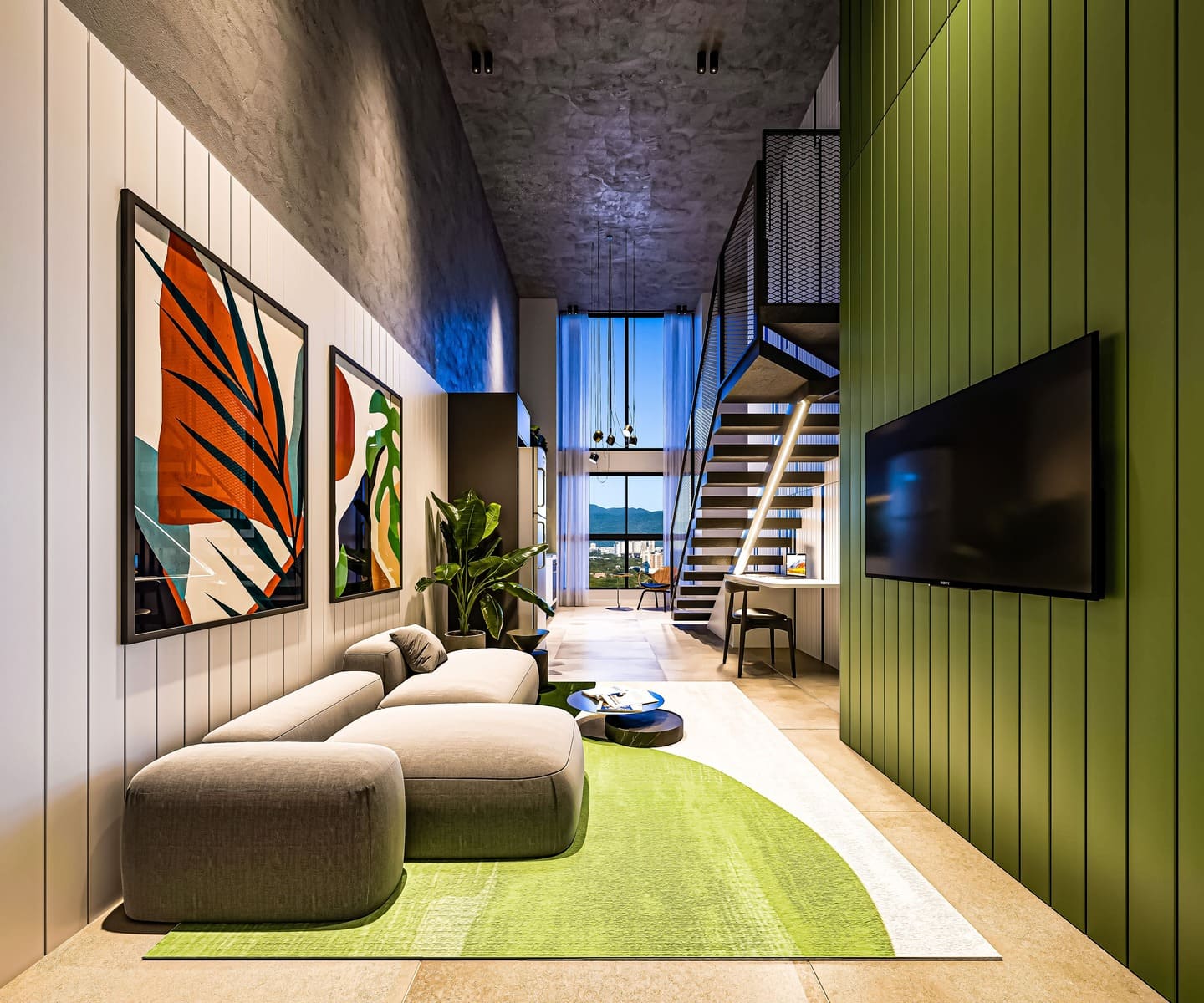 Render 6 do Flow Aptos em Porto Belo SC
