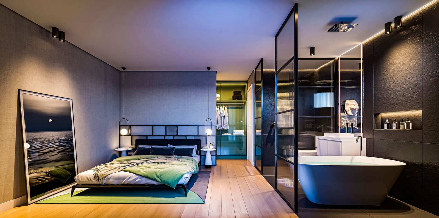 Render 4 do Flow Aptos em Porto Belo SC