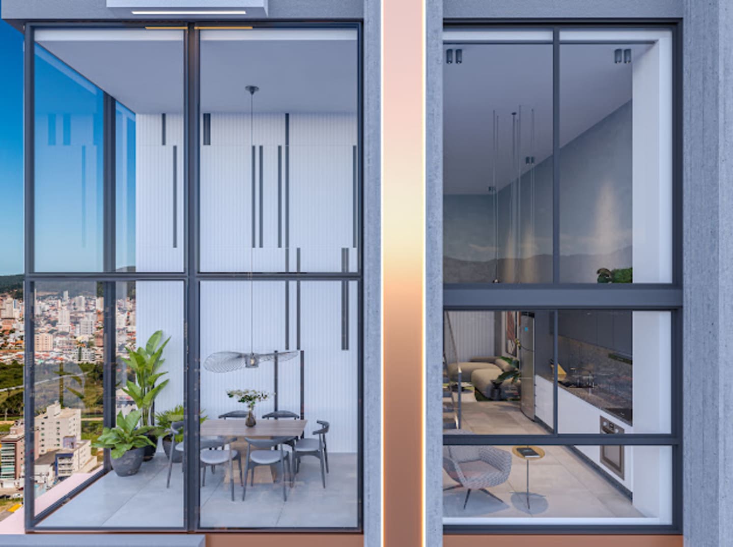 Render 2 do Flow Aptos em Porto Belo SC