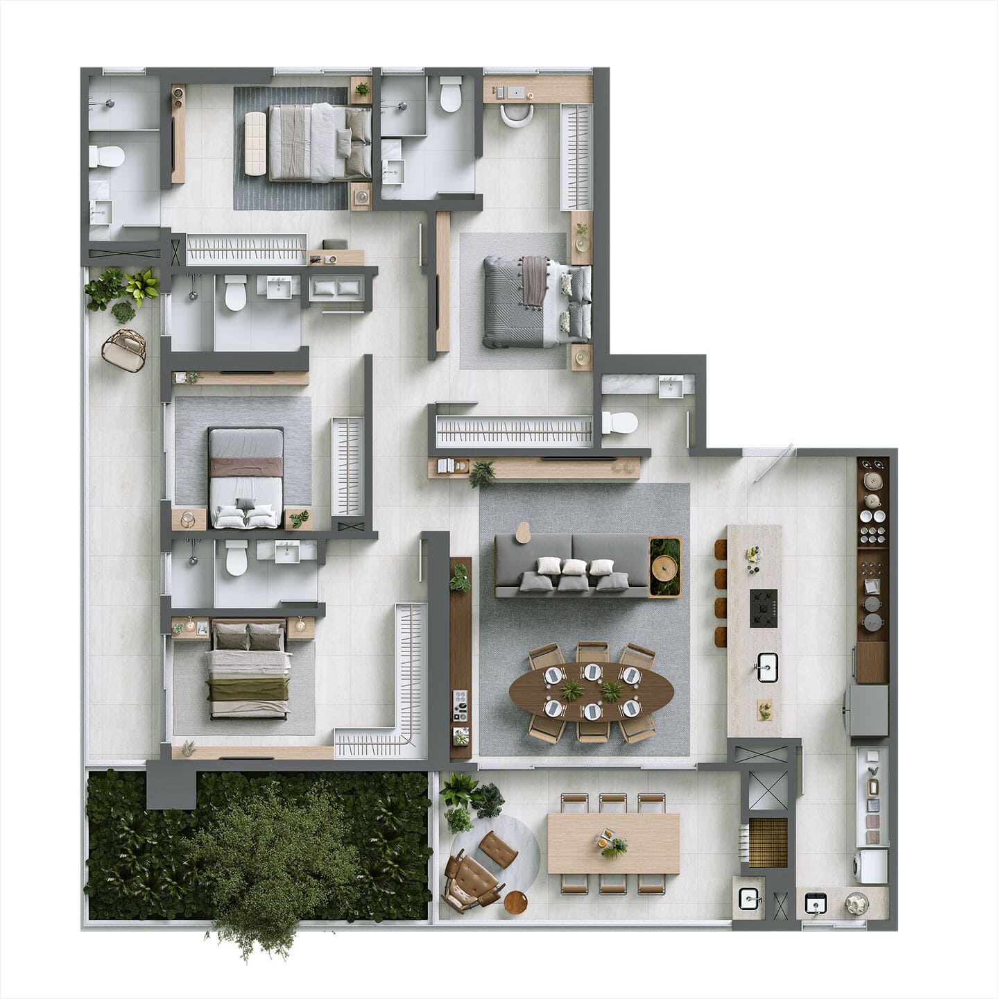 Planta 3 do Hera Phacz Home em Porto Belo SC