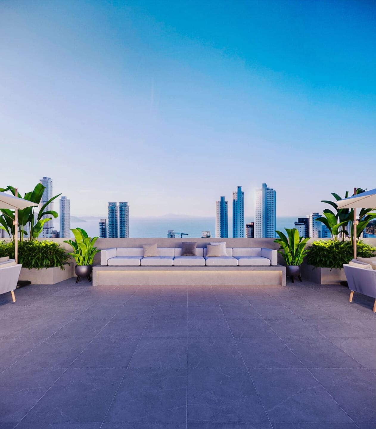 Render 1 do L’Acqua View em Porto Belo SC