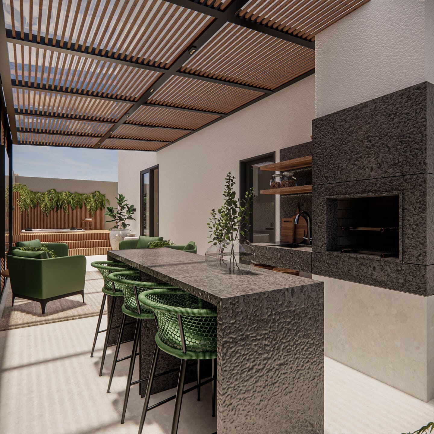 Area de lazer 3 do Mahalo Residence em Porto Belo SC