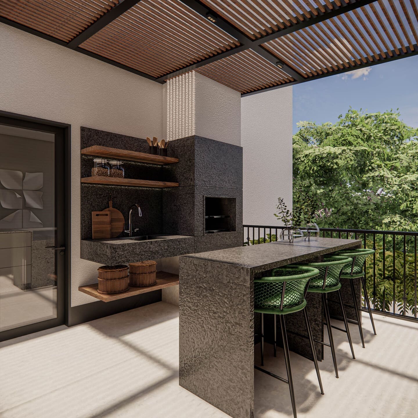 Area de lazer 4 do Mahalo Residence em Porto Belo SC