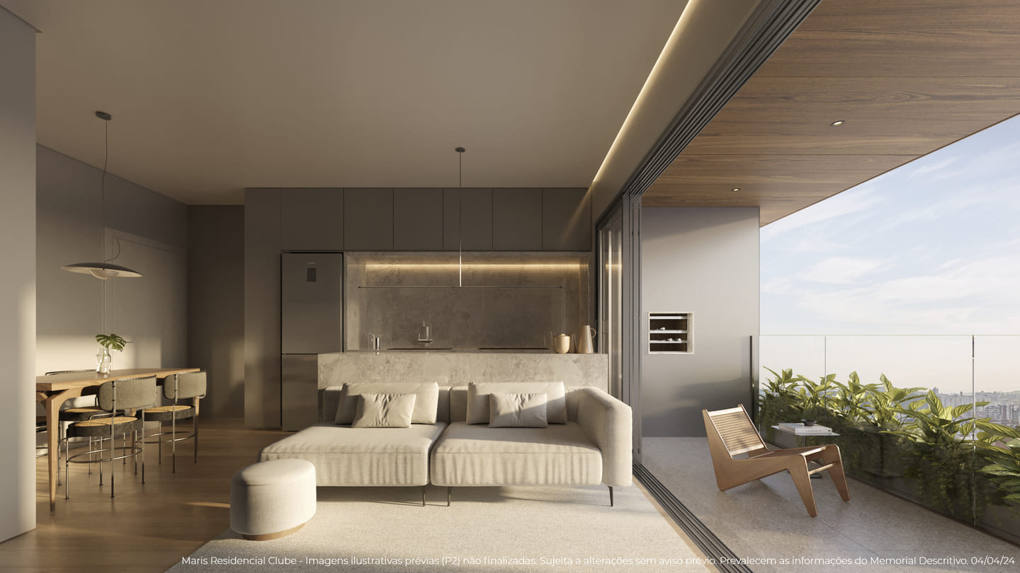 Render 1 do Maris Residencial Clube em Porto Belo SC