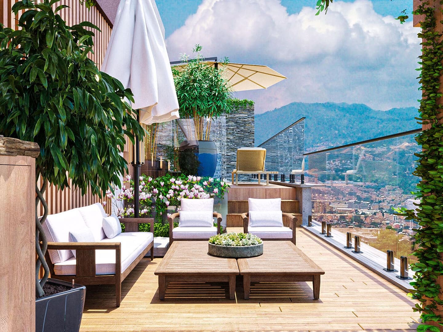 Area de lazer 1 do Mawa Residence em Porto Belo SC