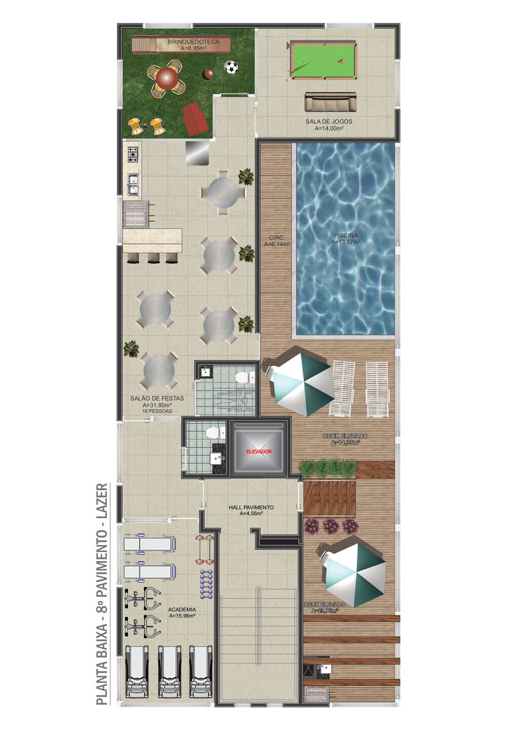 Planta 3 do Mawa Residence em Porto Belo SC